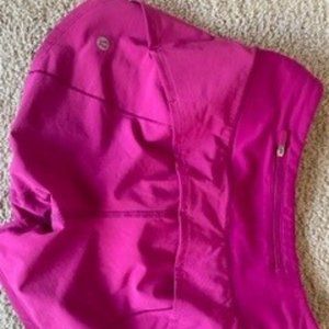 Lululemon Lulu Speed Up Short Ripened Raspberry Sz 2